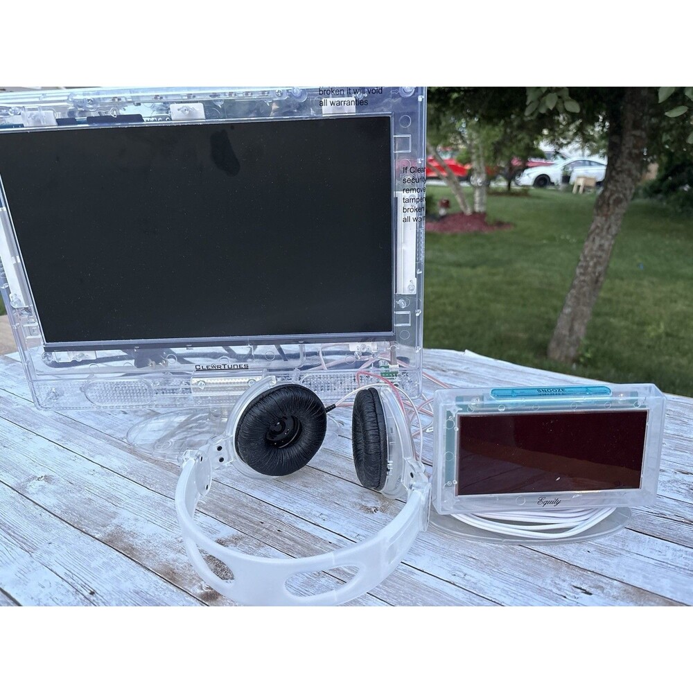 ClearTunes TV Bundle w/ Clear Headphones & Equity Clock